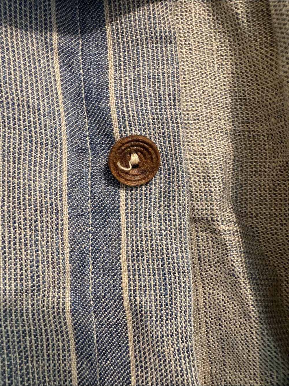 46 West- Light Blue & Gray Striped Men's Breathable Lightweight Linen Jacket - Picture 5 of 16